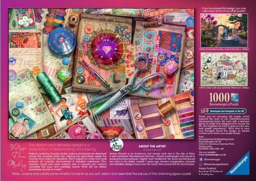Ravensburger Puzzle 1000pc - Vintage Dressmaking