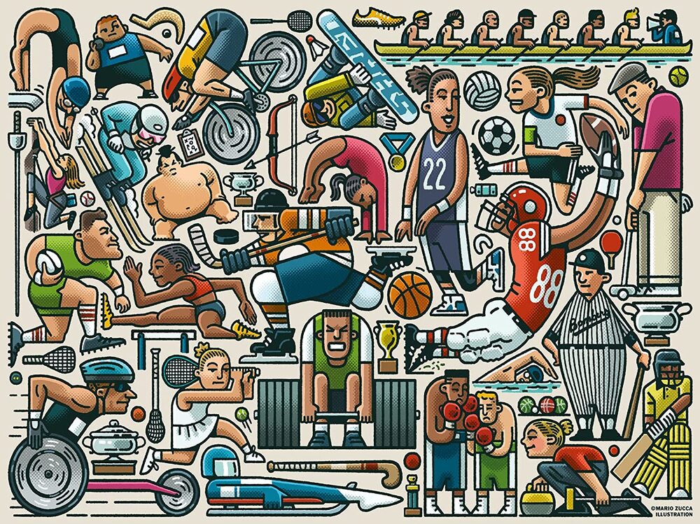 Ravensburger Puzzle 750pc Large Format - Athletic Fit