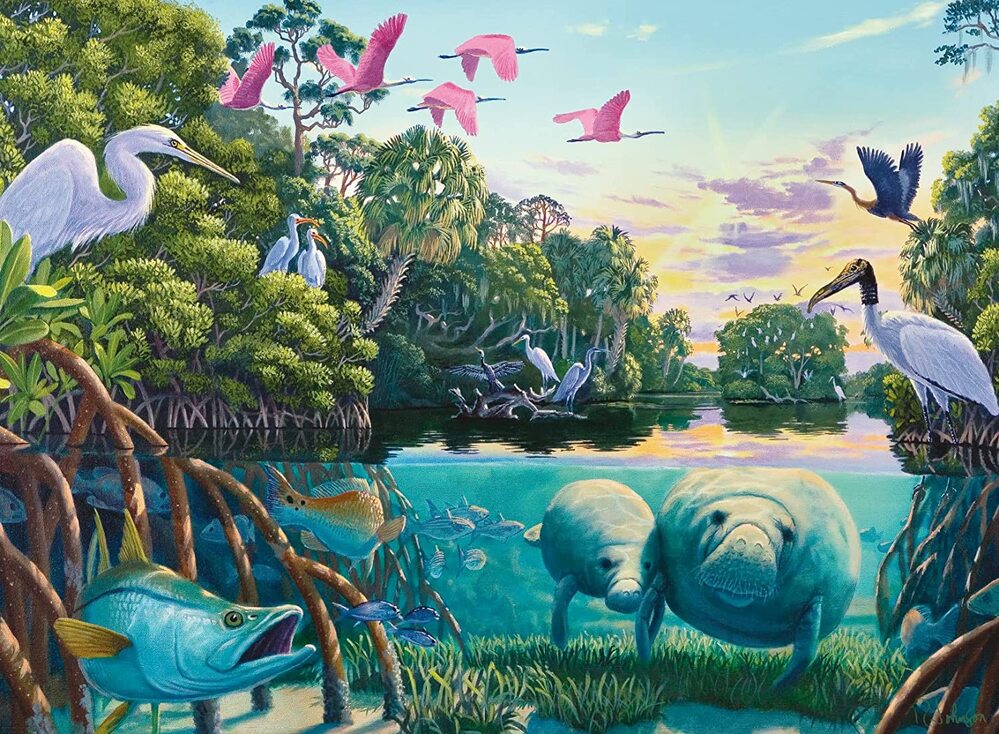 Ravensburger Puzzle 500pc - Manatee Moments