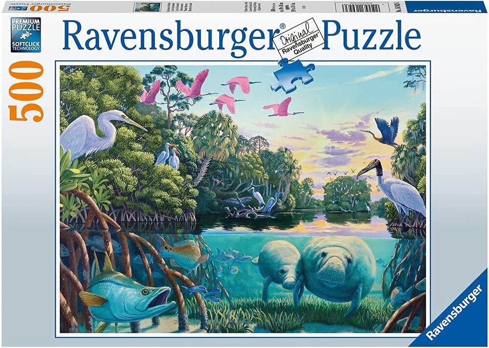 Ravensburger Puzzle 500pc - Manatee Moments
