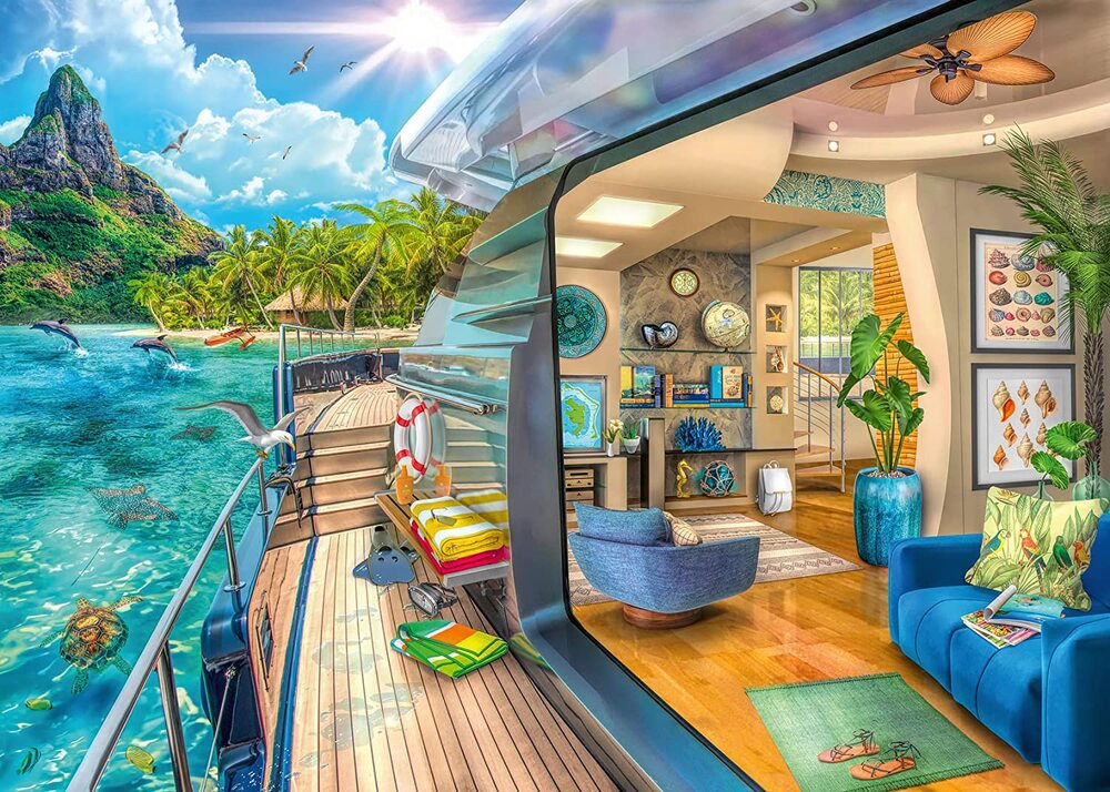 Ravensburger Puzzle 1000pc - Tropical Island Charter