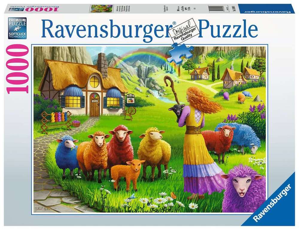 Ravensburger Puzzle 1000pc - The Happy Sheep Yarn Shop