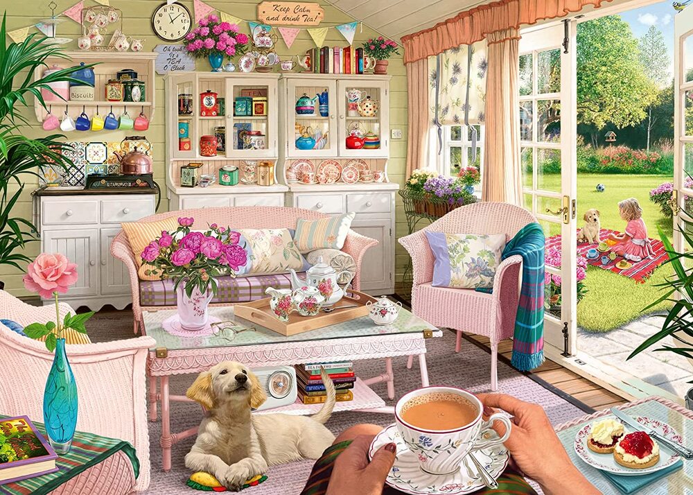 Ravensburger Puzzle 1000pc - My Haven The Tea House