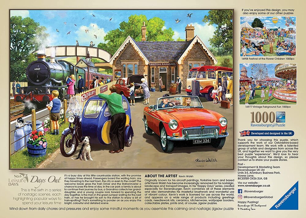 Ravensburger Puzzle 1000pc - Leisure Days