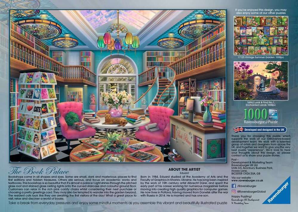 Ravensburger Puzzle 1000pc - The Book Palace