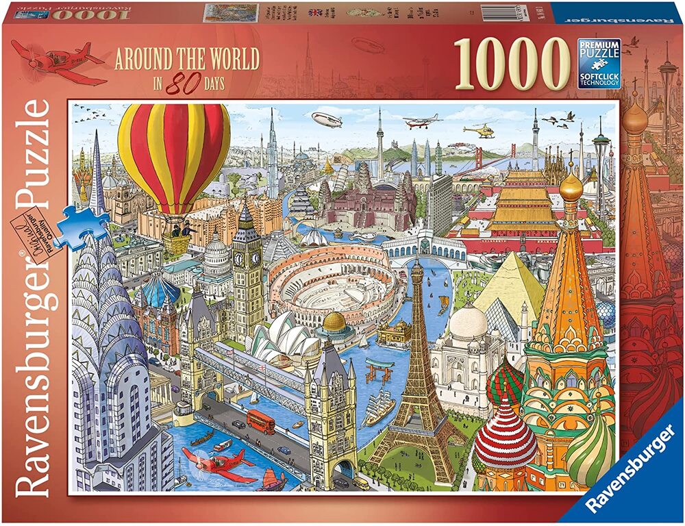 Ravensburger Puzzle 1000pc - Around The World in 80 Days