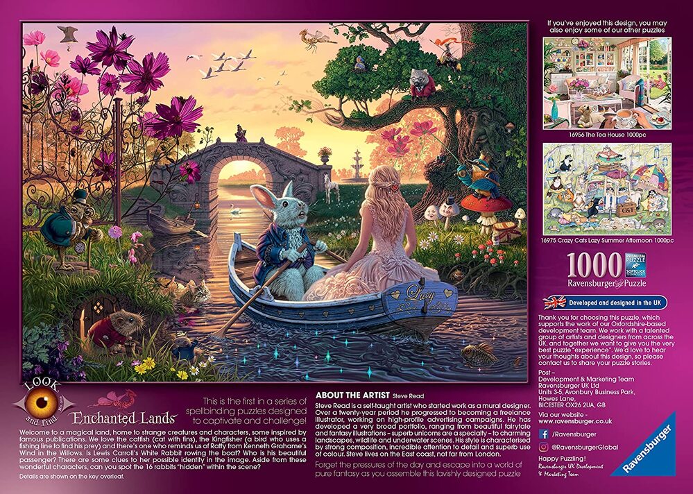Ravensburger Puzzle 1000pc - Look And Find - Enchanted Lands