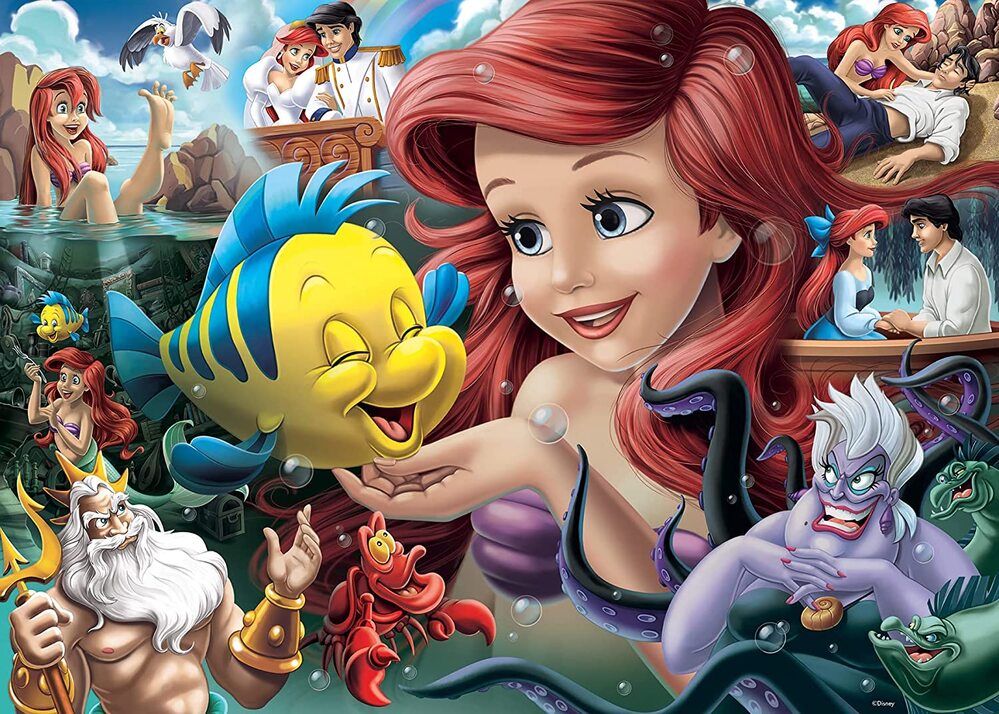 Ravensburger Puzzle 1000pc - Disney Heroines Little Mermaid