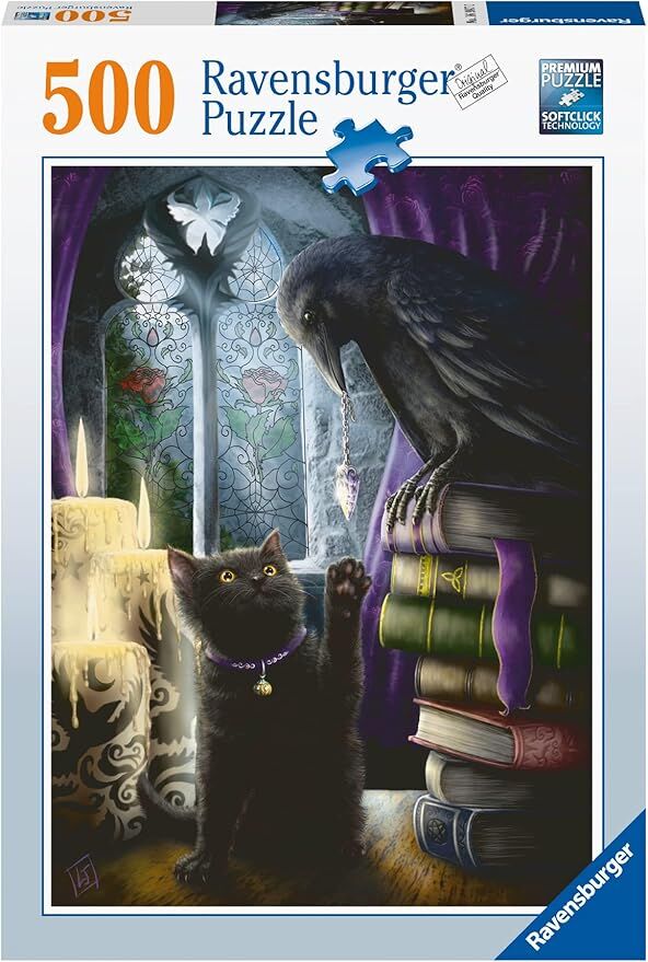 Ravensburger Puzzle 500pc - Black Cat and Raven
