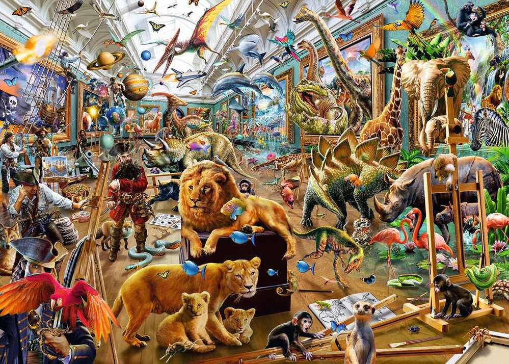 Ravensburger Puzzle 1000pc - Chaos in the Gallery