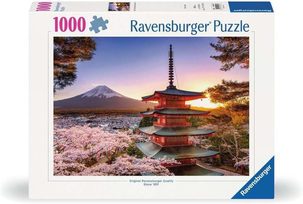 Ravensburger Puzzle 1000pc - Mount Fuji Cherry Blossom View