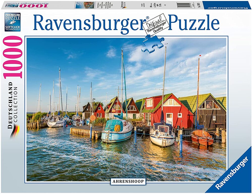 Ravensburger Puzzle 1000pc - Colourful Harbourside Germany