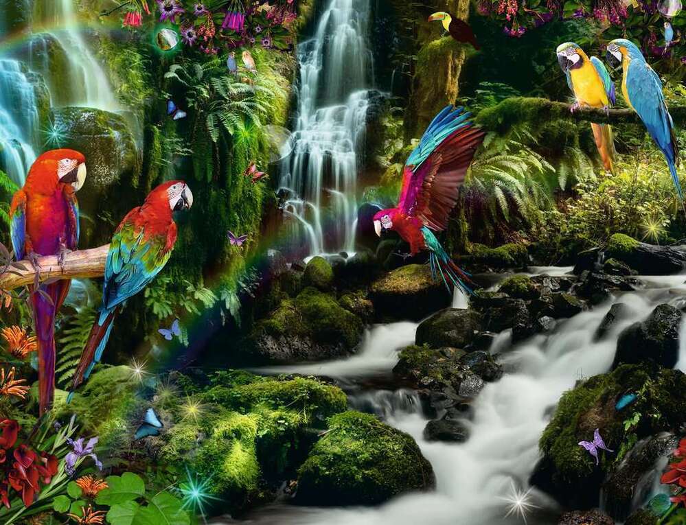 Ravensburger Puzzle 2000pc - Parrots Paradise
