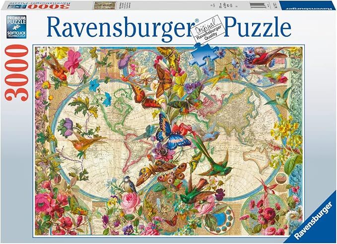 Ravensburger Puzzle 3000pc - Flora & Fauna World Map