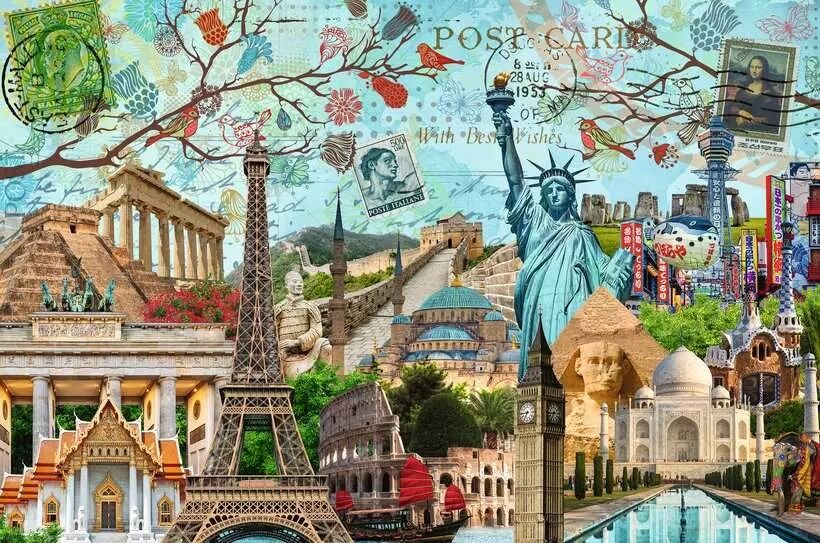 Ravensburger Puzzle 5000pc - Big Cities Collage