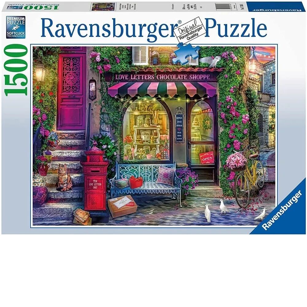 Ravensburger Puzzle 1500pc - Love Letters Chocolate Shop
