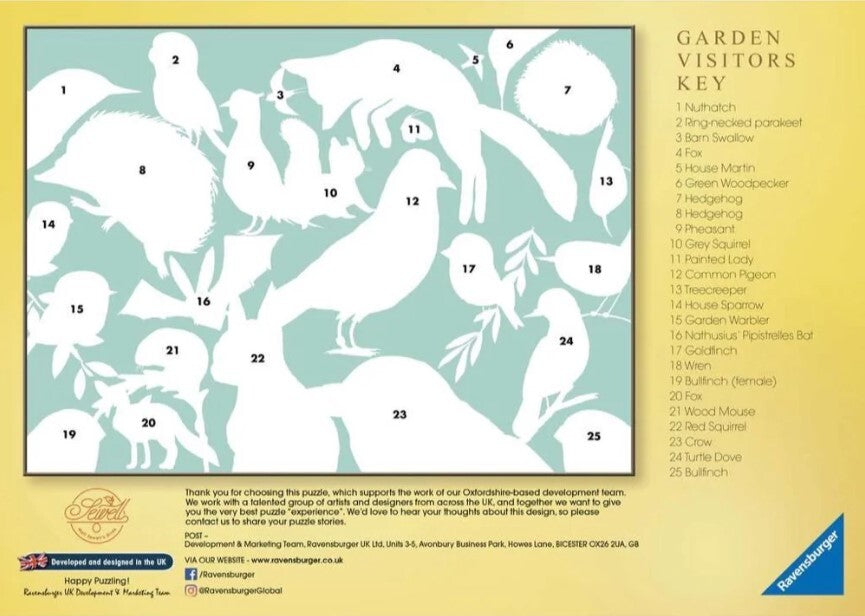 Ravensburger Puzzle 500pc - Garden Visitors