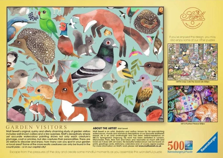 Ravensburger Puzzle 500pc - Garden Visitors