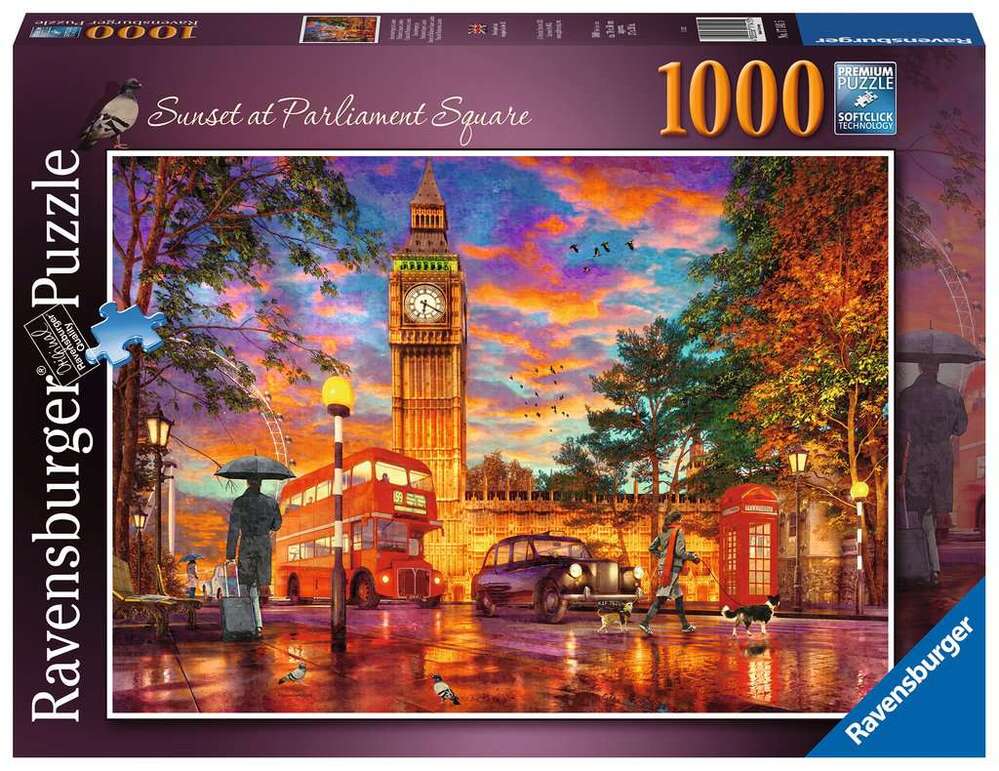 Ravensburger Puzzle 1000pc - Sunset at Parliament Square