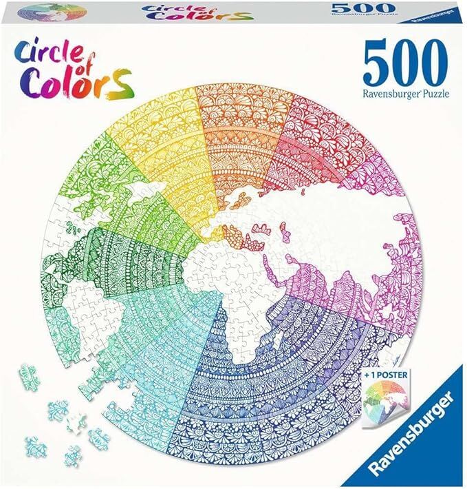 Ravensburger Puzzle 500pc - Circle of Colours Mandala