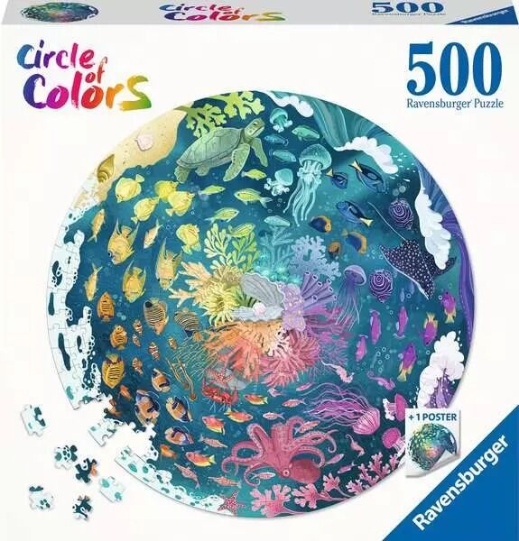 Ravensburger Puzzle 500pc - Circle of Colours Ocean