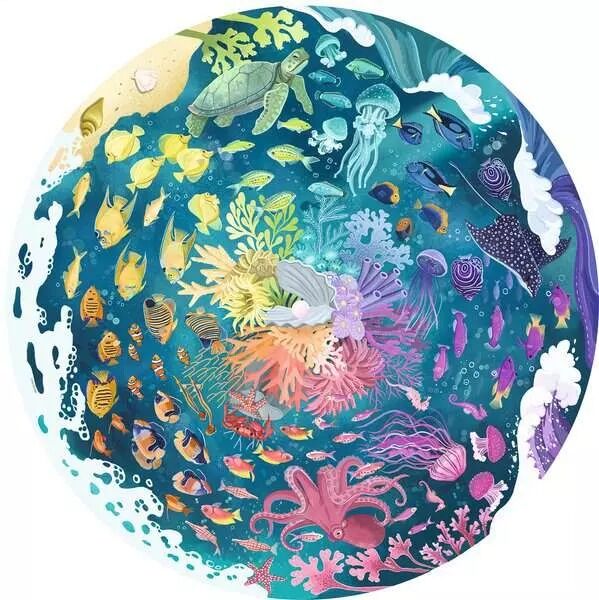 Ravensburger Puzzle 500pc - Circle of Colours Ocean