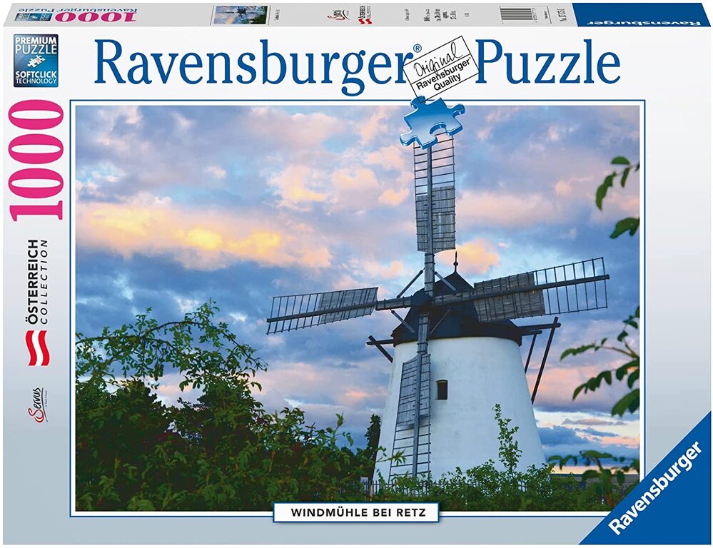 Ravensburger Puzzle 1000pc - Windmill Near Retz