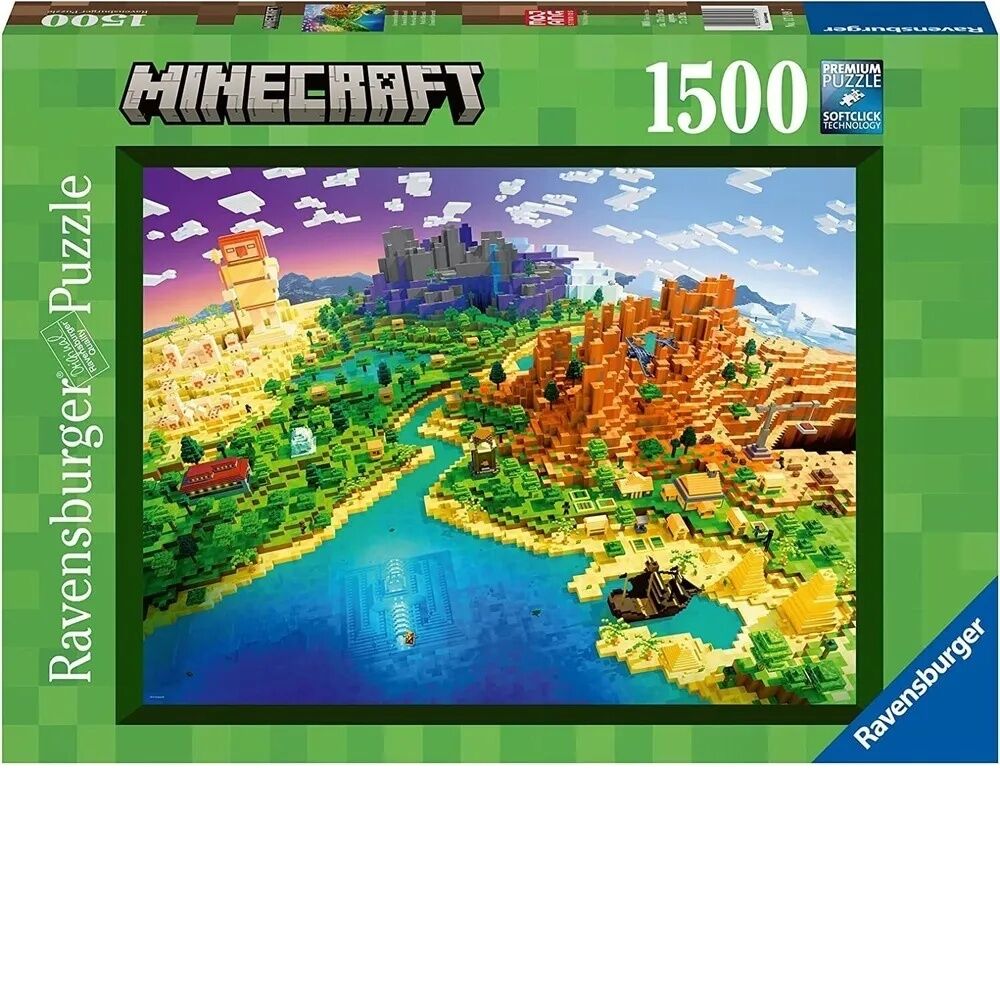 Ravensburger Puzzle 1500pc - Minecraft World