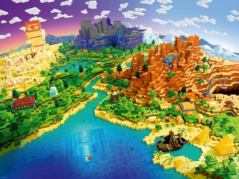 Ravensburger Puzzle 1500pc - Minecraft World