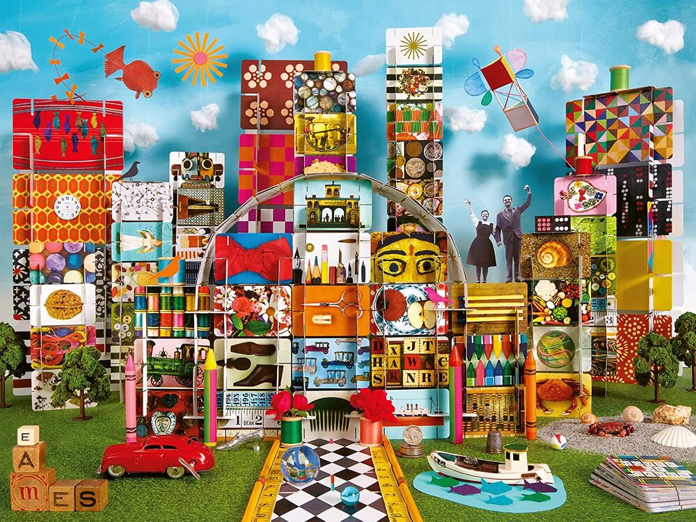 Ravensburger Puzzle 1500pc - Eames House of Cards Fantasy