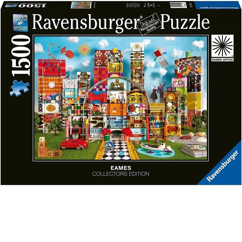 Ravensburger Puzzle 1500pc - Eames House of Cards Fantasy