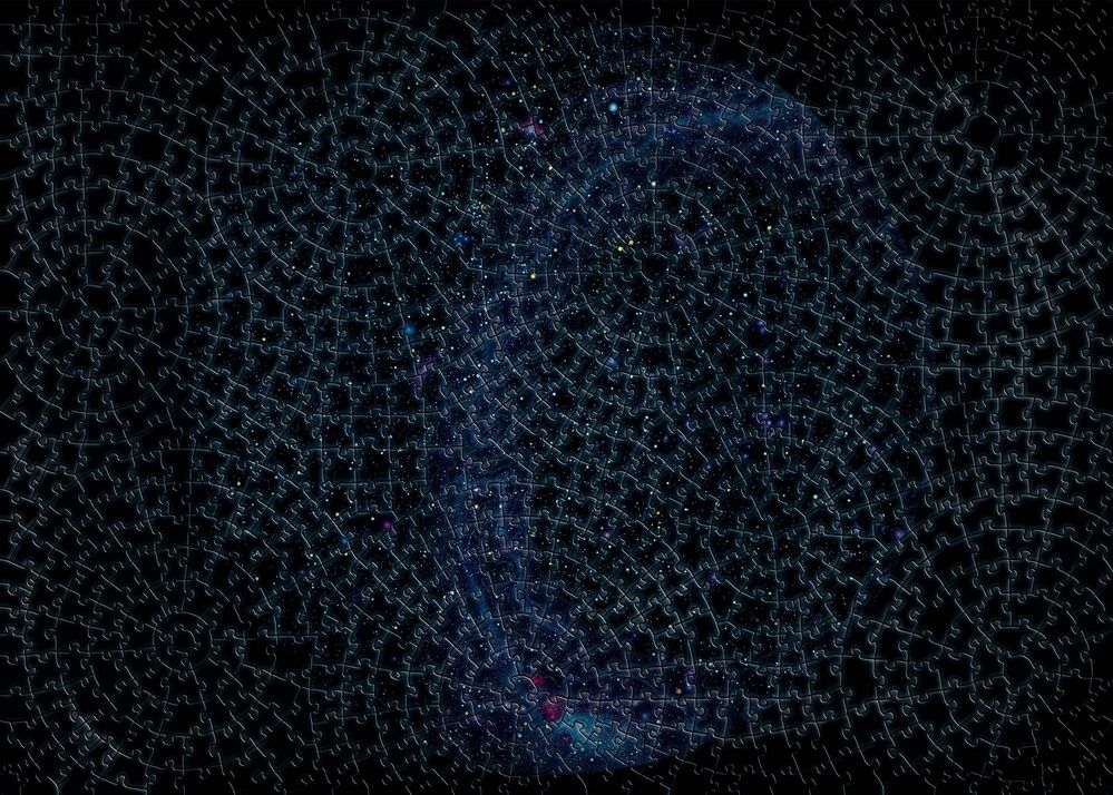 Ravensburger Puzzle 881pc - Krypt Universe Glow Spiral Puzzle