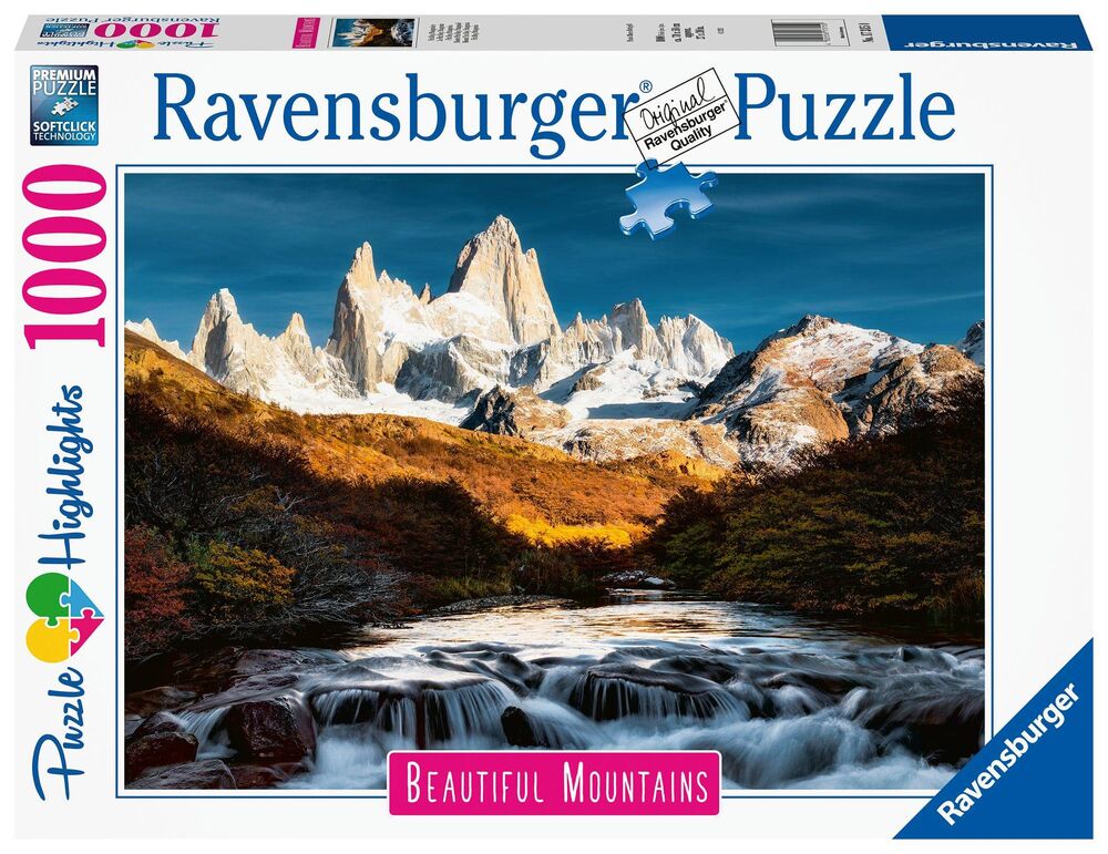 Ravensburger Puzzle 1000pc - Mount Fitz Roy, Patagonia