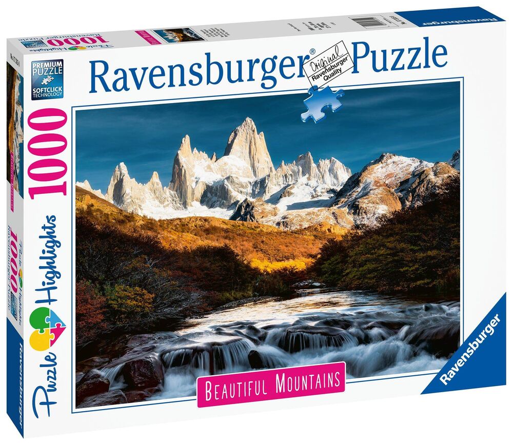 Ravensburger Puzzle 1000pc - Mount Fitz Roy, Patagonia