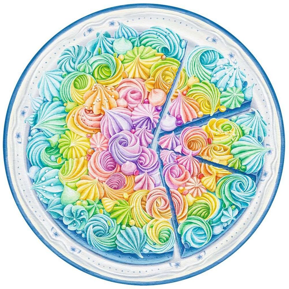 Ravensburger Puzzle 500pc - Circle of Colours Rainbow Cake