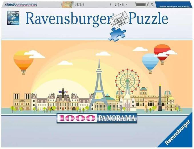 Ravensburger Puzzle 1000pc Panorama - A Day in Paris