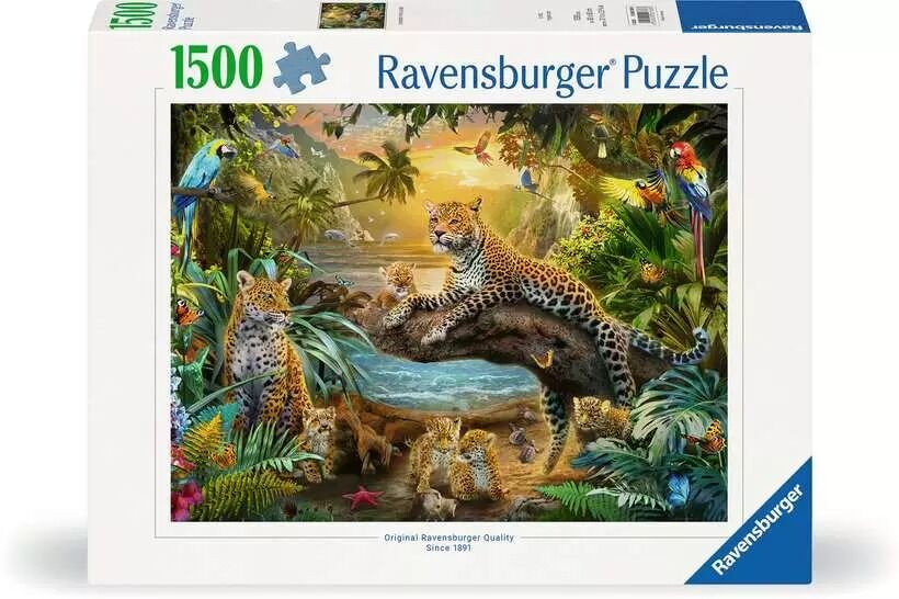 Ravensburger Puzzle 1500pc - Leopards in the Jungle