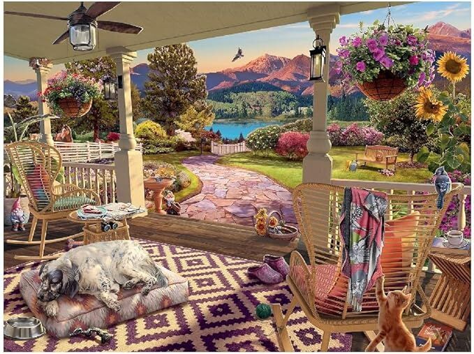 Ravensburger Puzzle 750pc Large Format - Cozy Front Porch