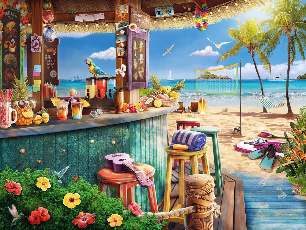Ravensburger Puzzle 1500pc - Beach Bar Breezes