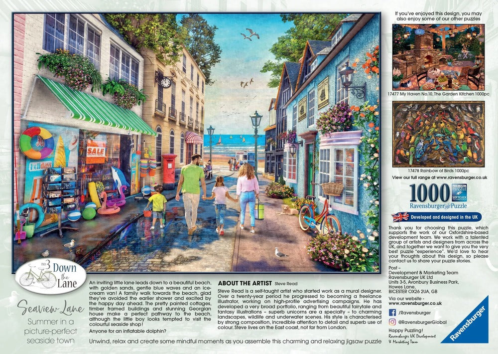 Ravensburger Puzzle 1000pc - Seaview Lane