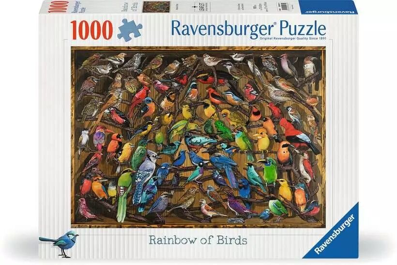 Ravensburger Puzzle 1000pc - Rainbow of Birds