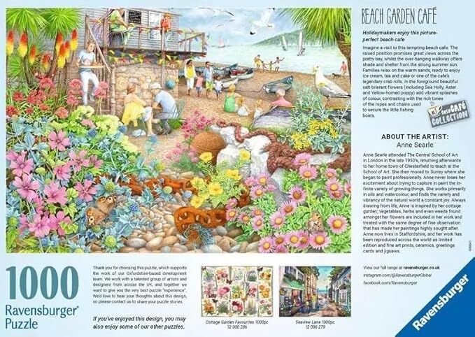 Ravensburger Puzzle 1000pc - Beach Garden Café