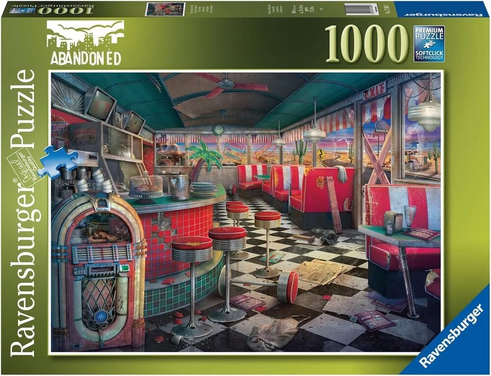 Ravensburger Puzzle 1000pc - Abandoned Places Decaying Diner