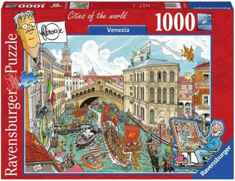 Ravensburger Puzzle 1000pc - Fleroux Cities of the World Venezia