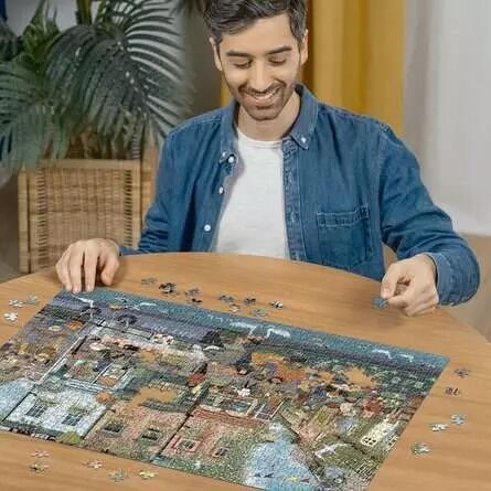 Ravensburger Puzzle 1000pc - Riverside Town