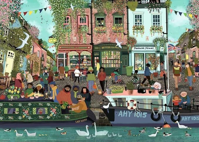 Ravensburger Puzzle 1000pc - Riverside Town