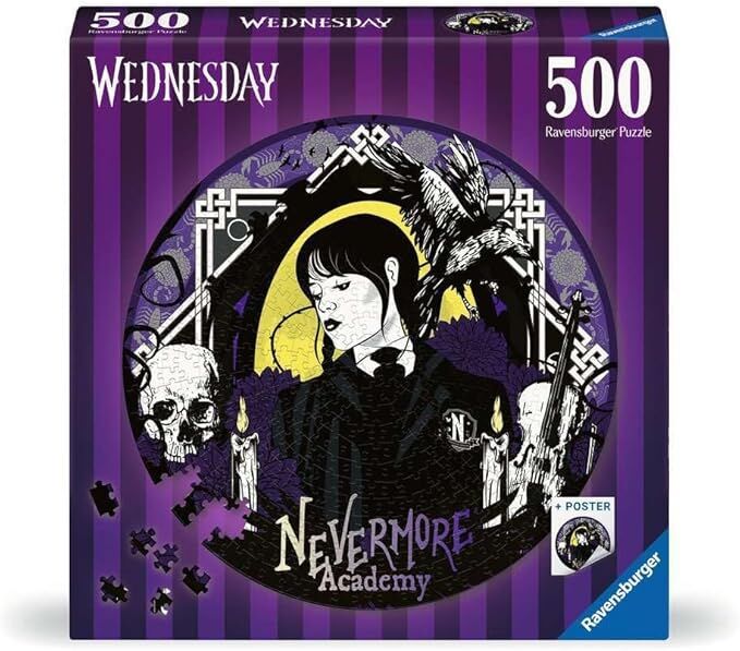 Ravensburger Puzzle 500pc - Wednesday Nevermore