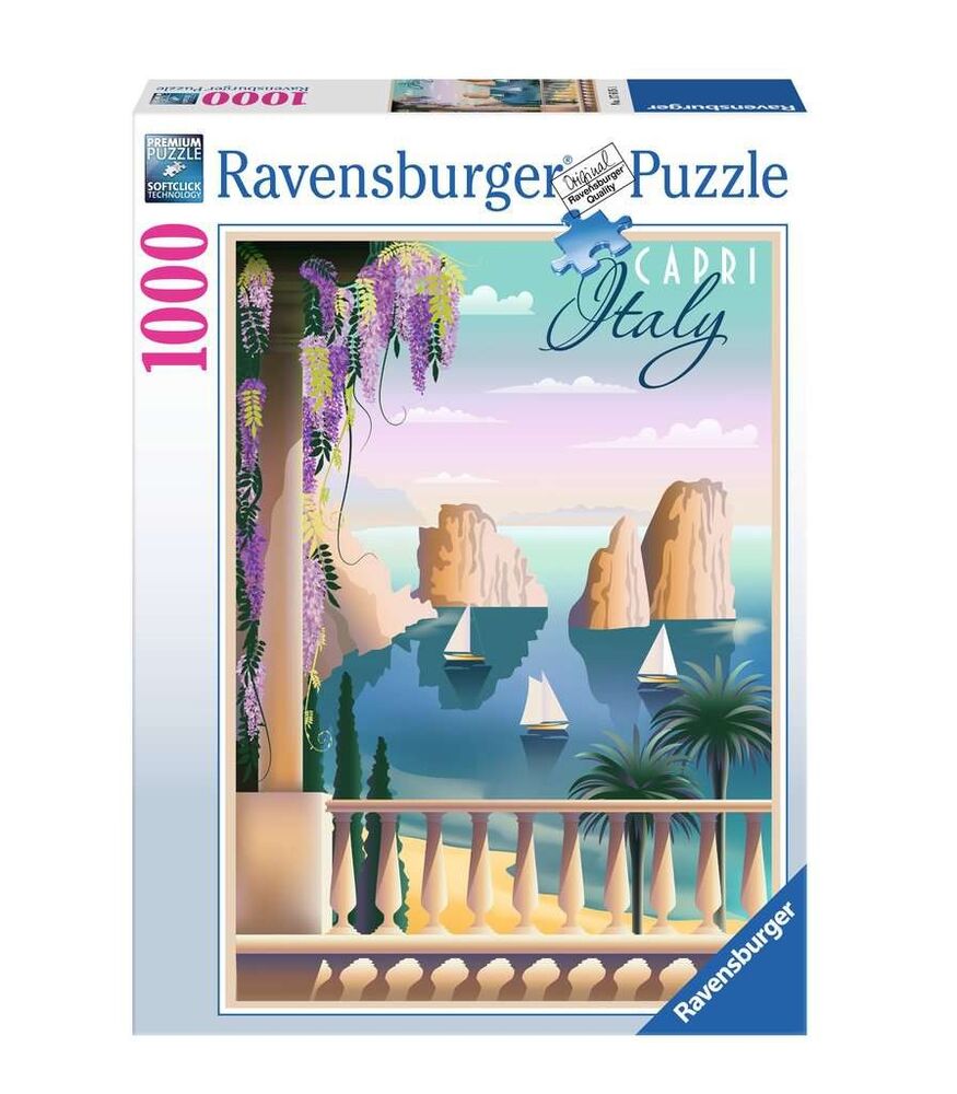 Ravensburger Puzzle 1000pc - Postcard from Capri, Italy