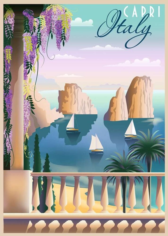 Ravensburger Puzzle 1000pc - Postcard from Capri, Italy