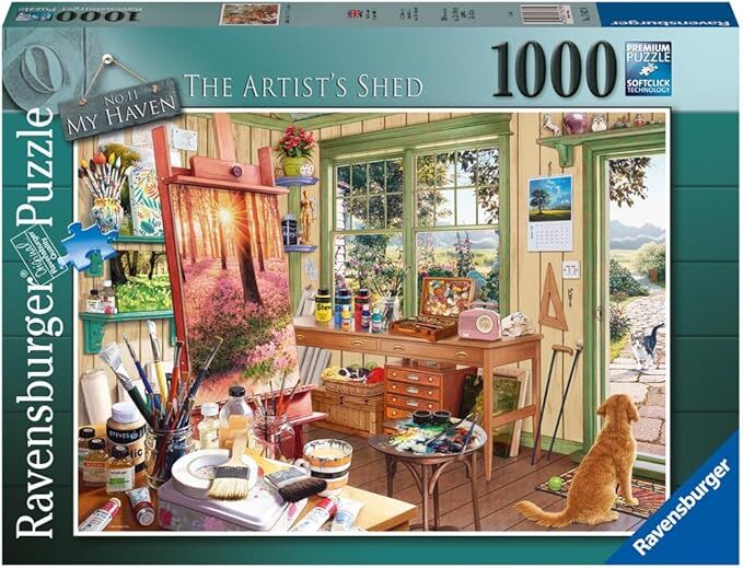 Ravensburger Puzzle 1000pc - My Haven No. 11 The Artist's Shed